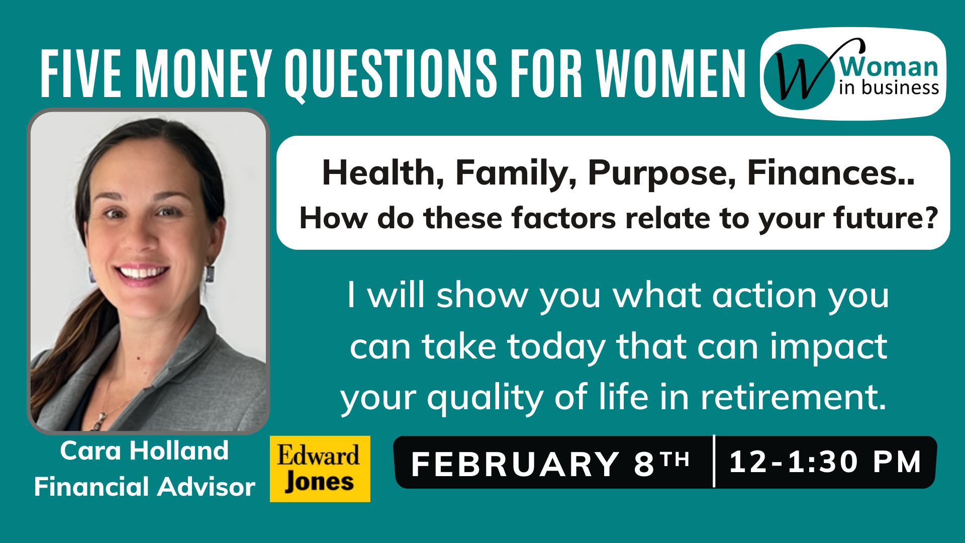 February Luncheon – Five Money Questions For Women